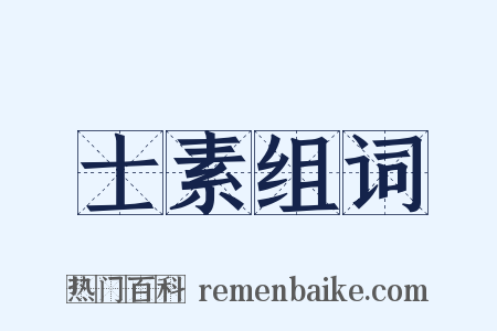 士素组词是什么意思的图片